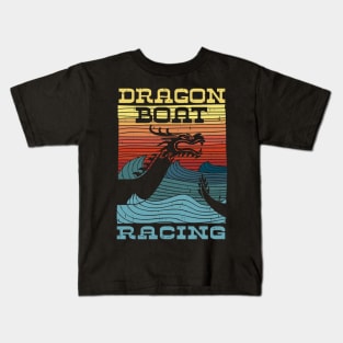 Dragon Boat Racing Retro Look Kids T-Shirt